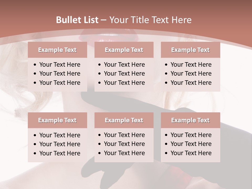 Studio Photo Of Young Pretty Model Sensuality Cute Girl PowerPoint Template