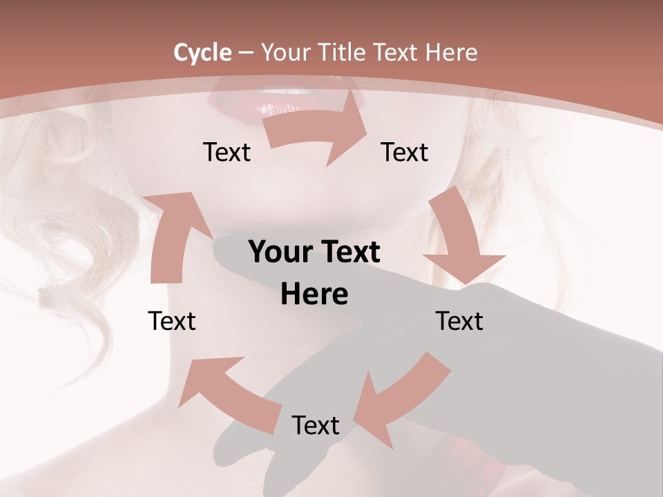 Studio Photo Of Young Pretty Model Sensuality Cute Girl PowerPoint Template