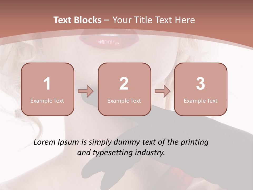 Studio Photo Of Young Pretty Model Sensuality Cute Girl PowerPoint Template