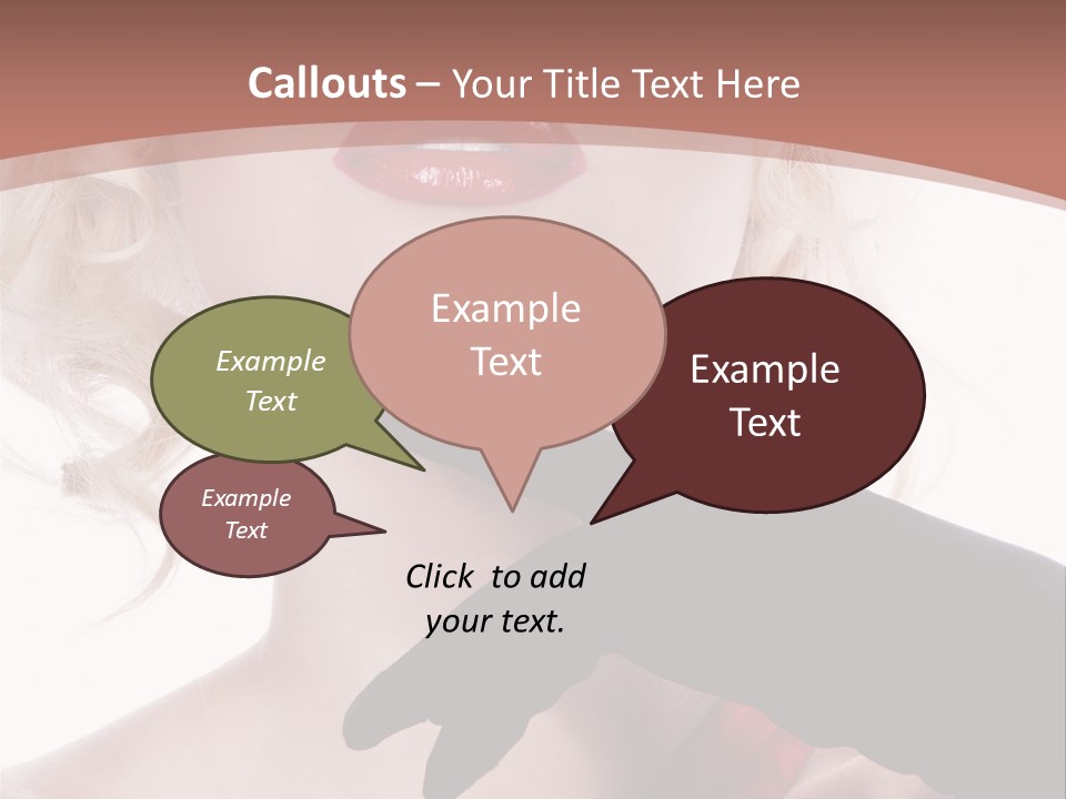 Studio Photo Of Young Pretty Model Sensuality Cute Girl PowerPoint Template