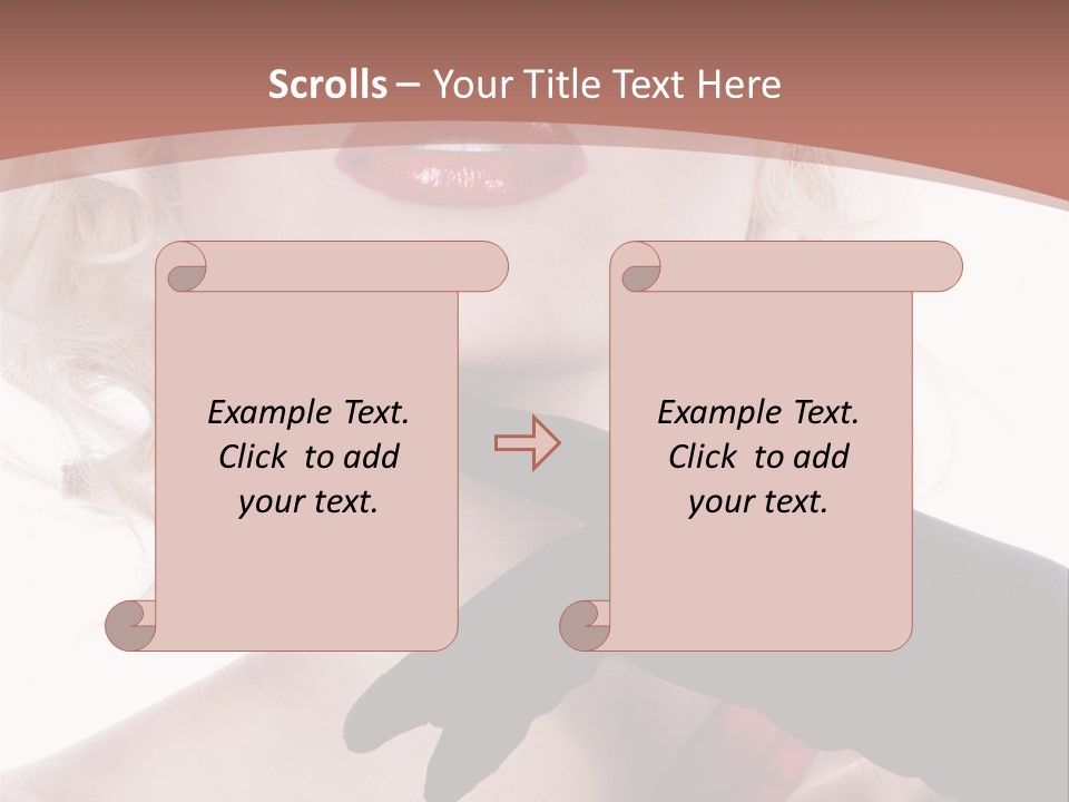 Studio Photo Of Young Pretty Model Sensuality Cute Girl PowerPoint Template