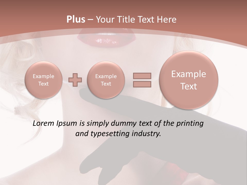 Studio Photo Of Young Pretty Model Sensuality Cute Girl PowerPoint Template