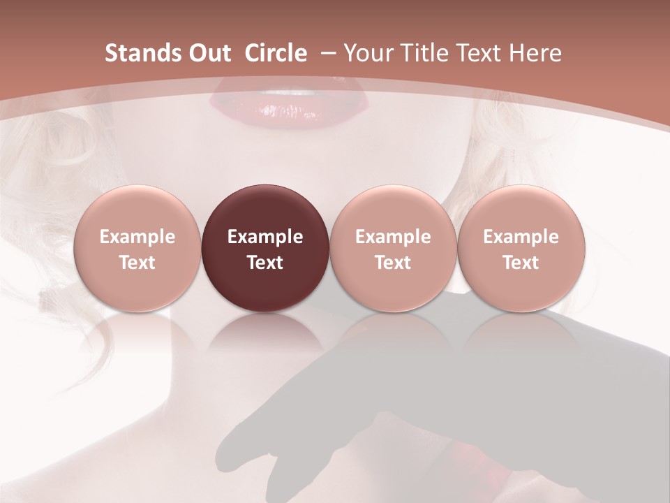 Studio Photo Of Young Pretty Model Sensuality Cute Girl PowerPoint Template