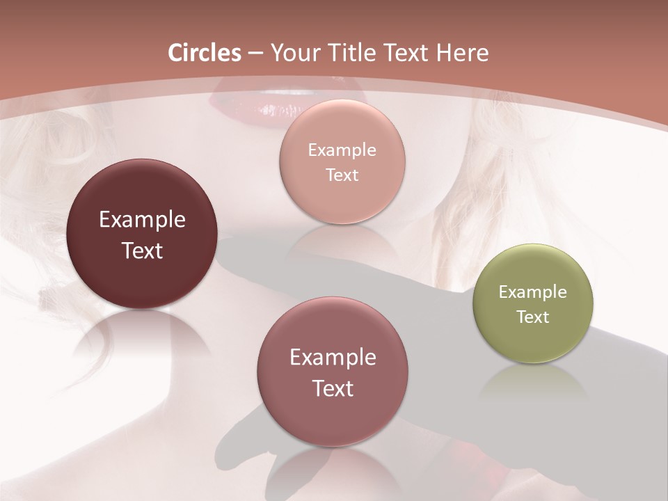 Studio Photo Of Young Pretty Model Sensuality Cute Girl PowerPoint Template