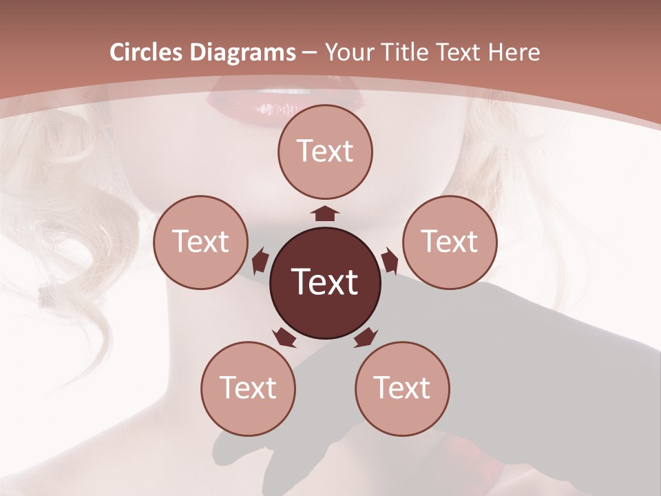 Studio Photo Of Young Pretty Model Sensuality Cute Girl PowerPoint Template