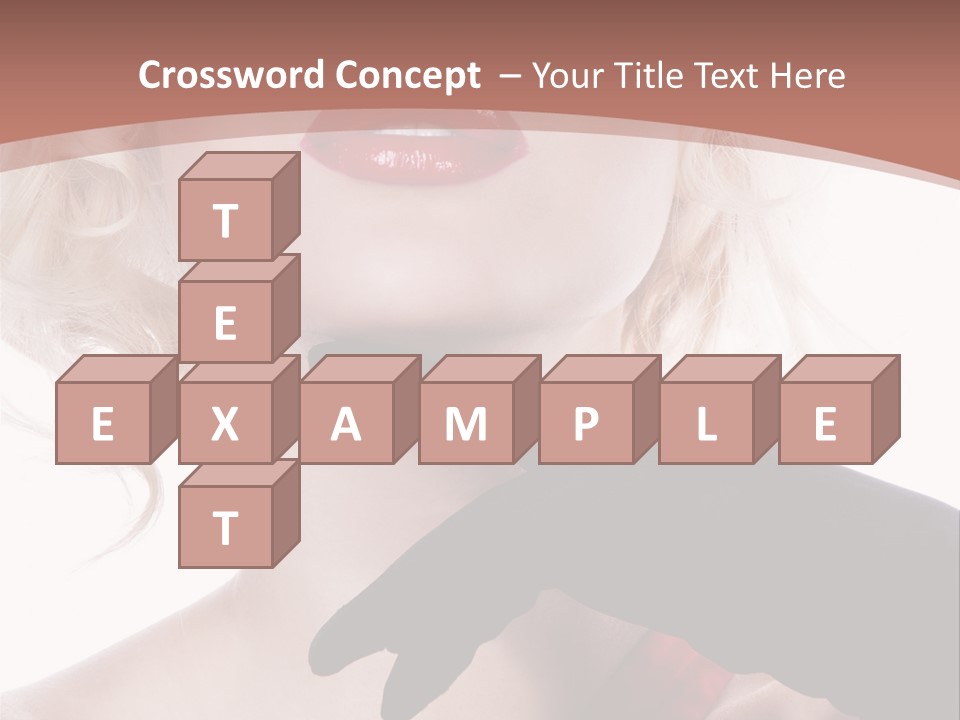 Studio Photo Of Young Pretty Model Sensuality Cute Girl PowerPoint Template