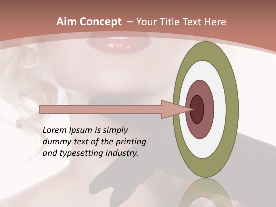 Studio Photo Of Young Pretty Model Sensuality Cute Girl PowerPoint Template