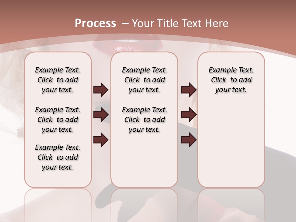 Studio Photo Of Young Pretty Model Sensuality Cute Girl PowerPoint Template