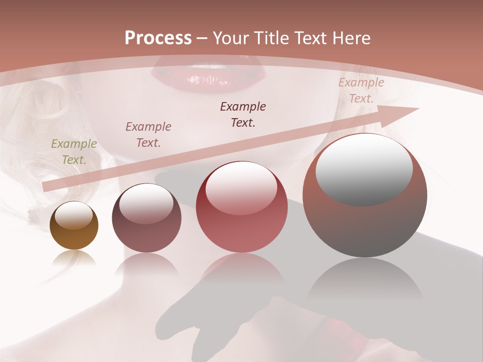 Studio Photo Of Young Pretty Model Sensuality Cute Girl PowerPoint Template