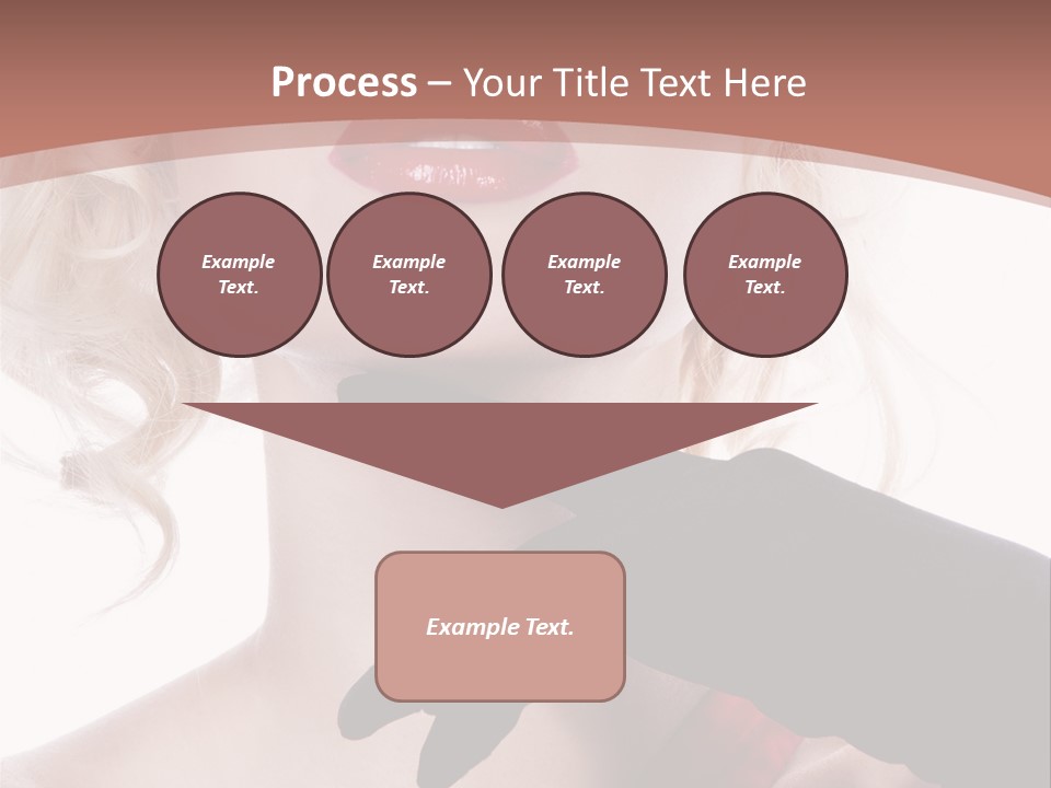 Studio Photo Of Young Pretty Model Sensuality Cute Girl PowerPoint Template