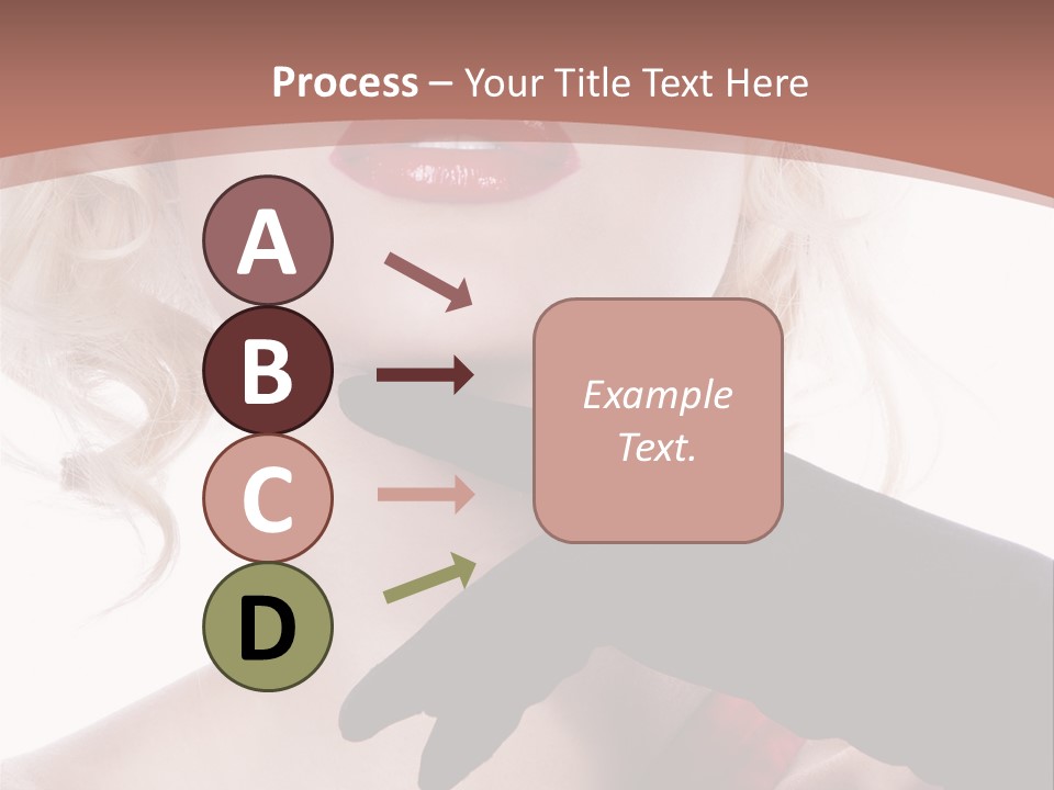 Studio Photo Of Young Pretty Model Sensuality Cute Girl PowerPoint Template