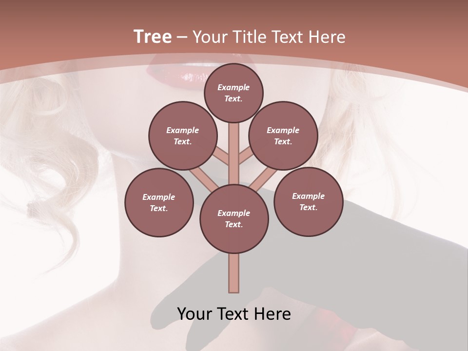 Studio Photo Of Young Pretty Model Sensuality Cute Girl PowerPoint Template