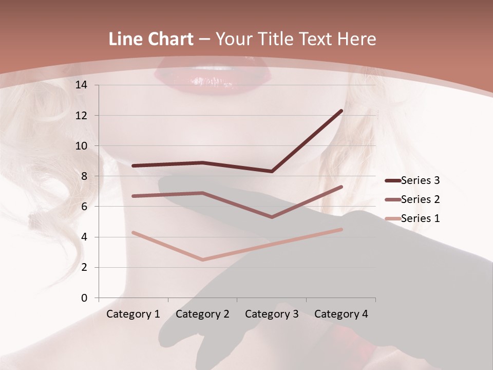 Studio Photo Of Young Pretty Model Sensuality Cute Girl PowerPoint Template