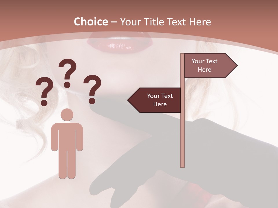 Studio Photo Of Young Pretty Model Sensuality Cute Girl PowerPoint Template