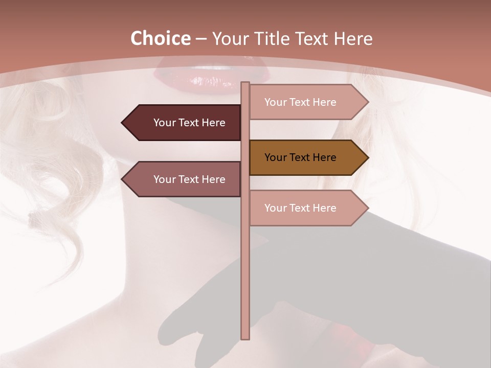 Studio Photo Of Young Pretty Model Sensuality Cute Girl PowerPoint Template