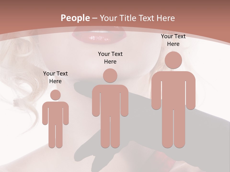 Studio Photo Of Young Pretty Model Sensuality Cute Girl PowerPoint Template