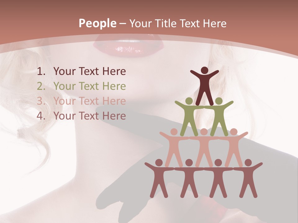 Studio Photo Of Young Pretty Model Sensuality Cute Girl PowerPoint Template