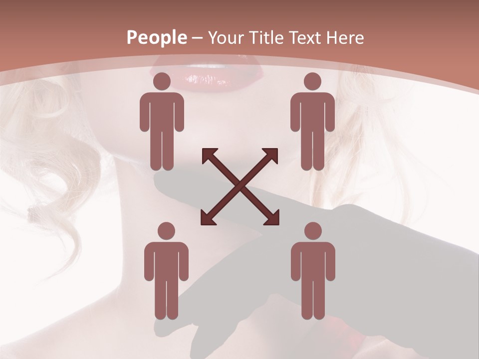 Studio Photo Of Young Pretty Model Sensuality Cute Girl PowerPoint Template