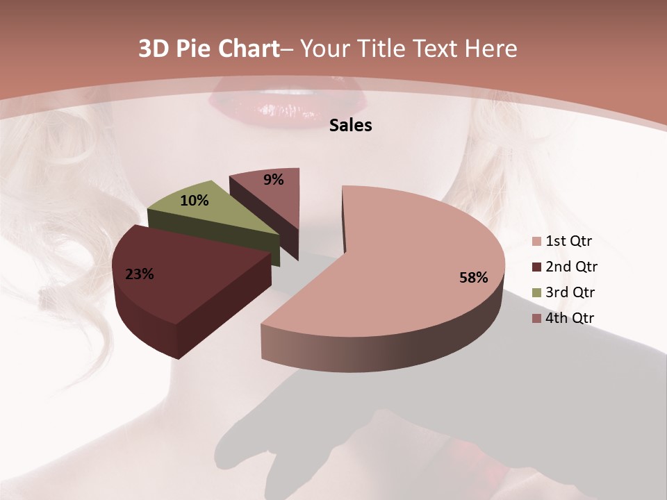 Studio Photo Of Young Pretty Model Sensuality Cute Girl PowerPoint Template