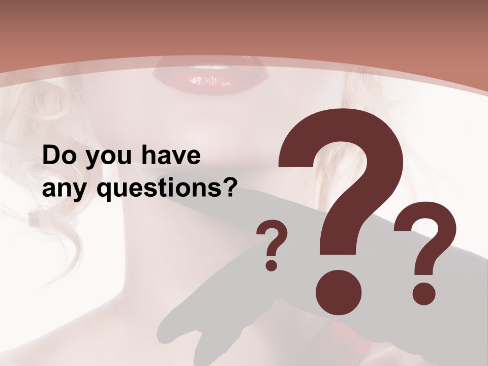 Studio Photo Of Young Pretty Model Sensuality Cute Girl PowerPoint Template