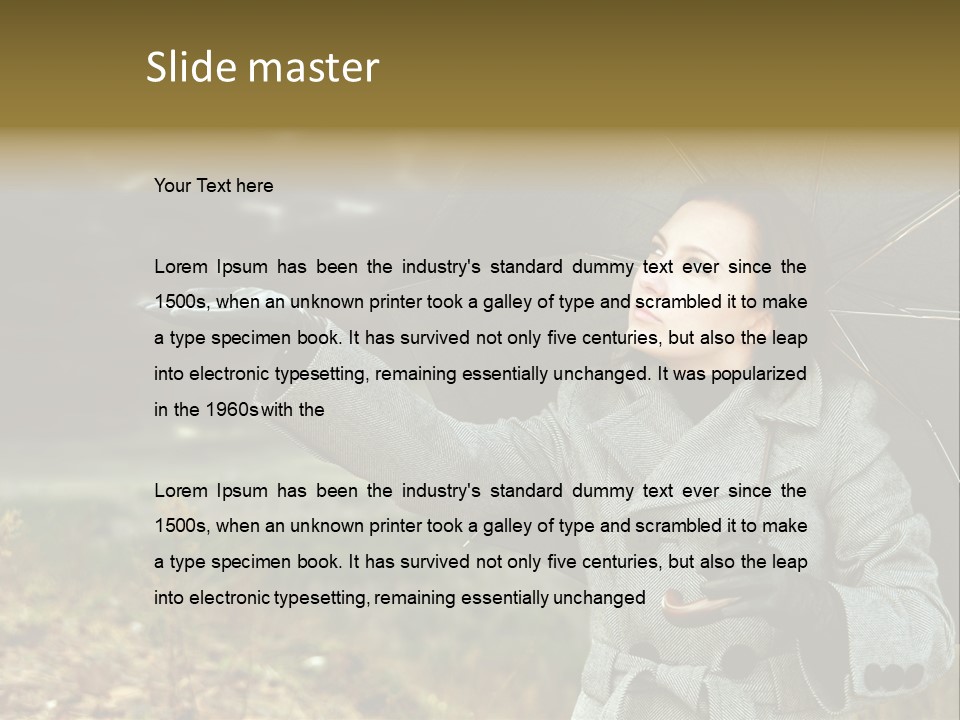 Green Nature Carrying PowerPoint Template