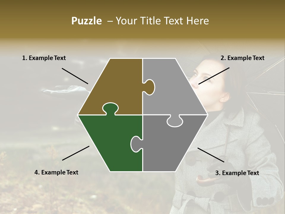 Green Nature Carrying PowerPoint Template