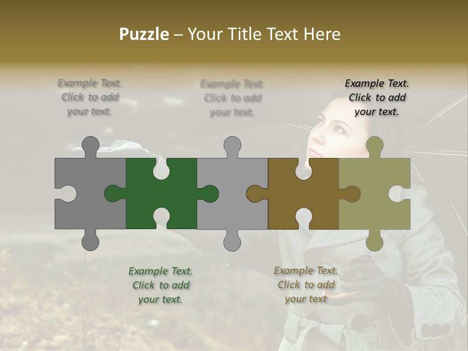 Green Nature Carrying PowerPoint Template