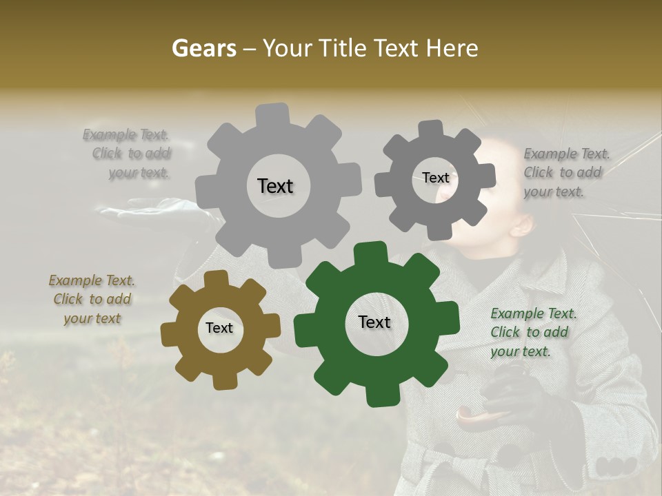 Green Nature Carrying PowerPoint Template