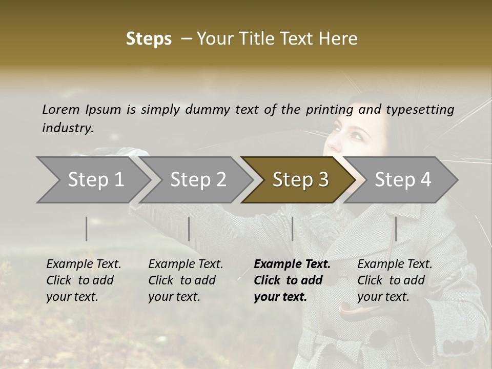 Green Nature Carrying PowerPoint Template