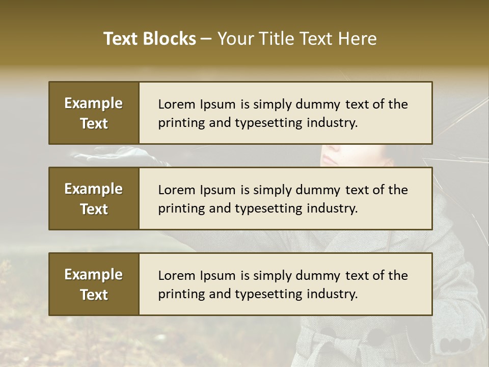 Green Nature Carrying PowerPoint Template