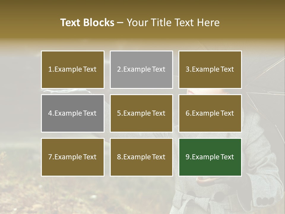Green Nature Carrying PowerPoint Template