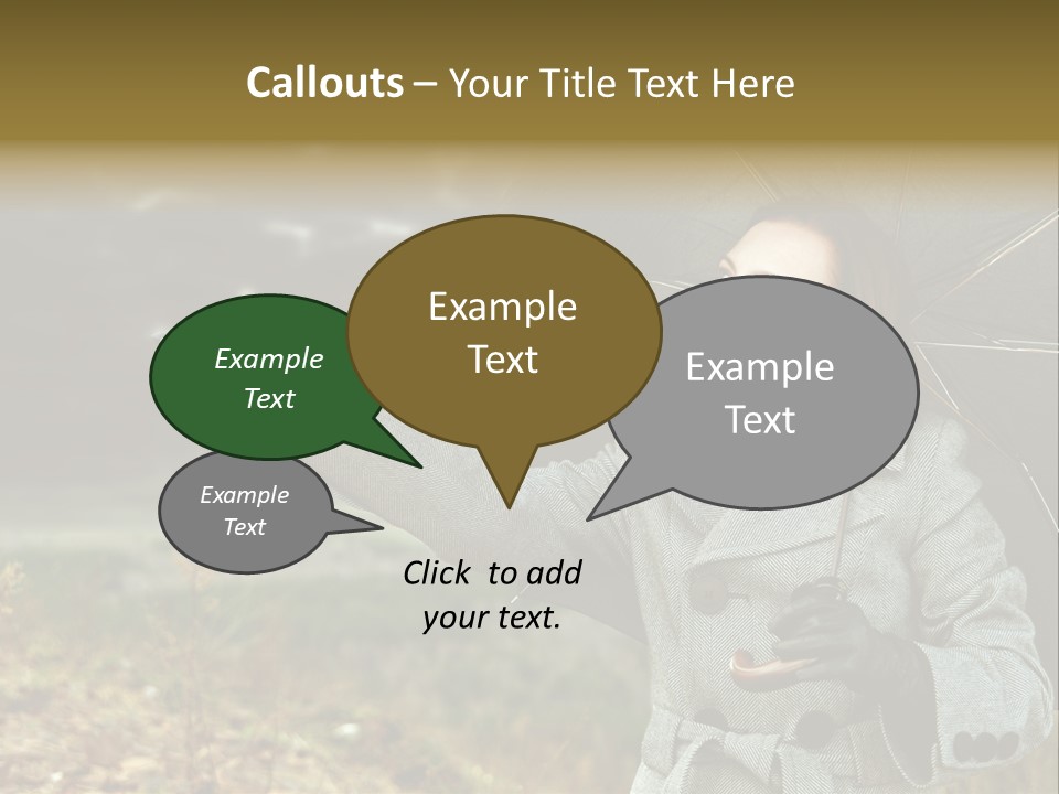 Green Nature Carrying PowerPoint Template