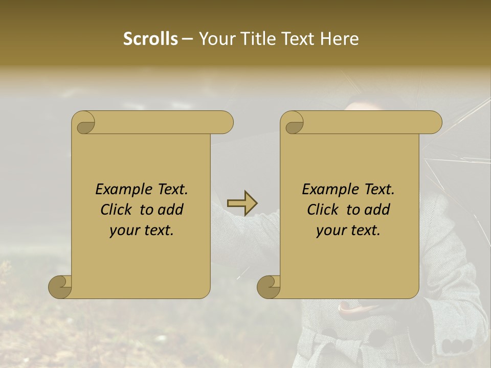 Green Nature Carrying PowerPoint Template