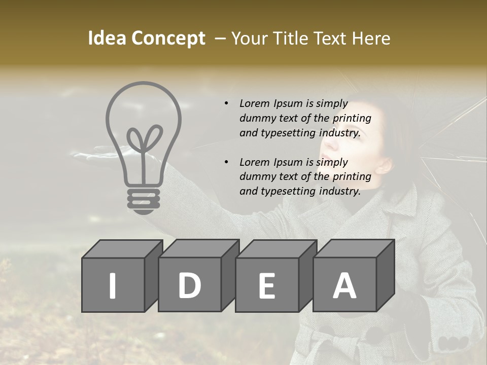 Green Nature Carrying PowerPoint Template