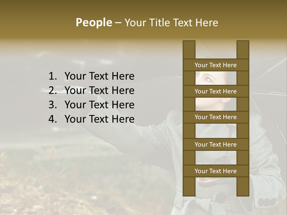 Green Nature Carrying PowerPoint Template