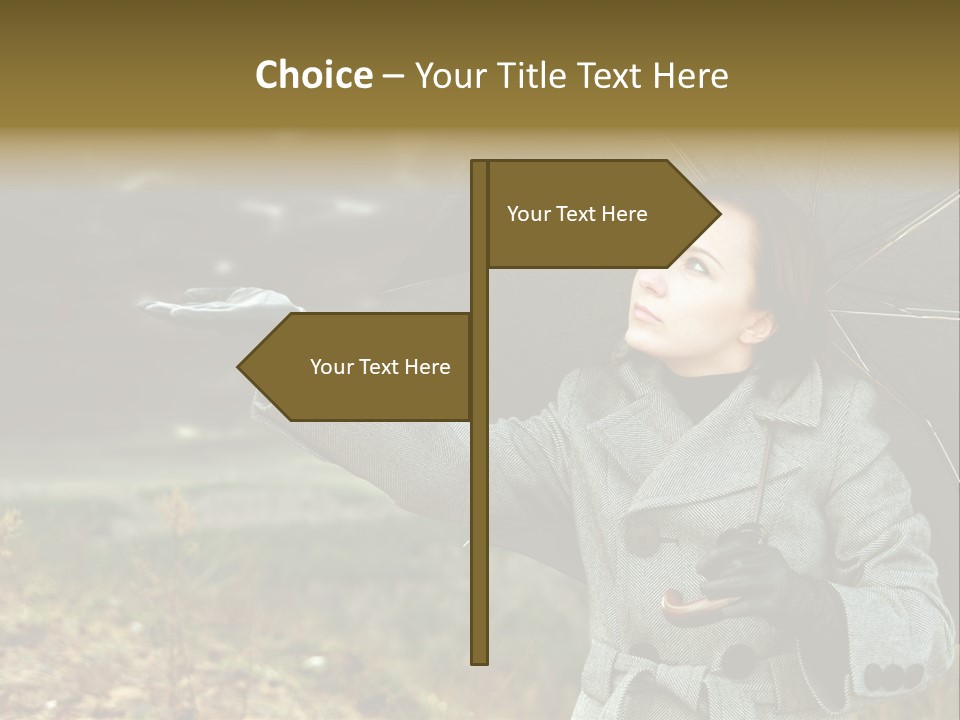 Green Nature Carrying PowerPoint Template