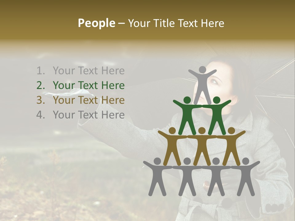 Green Nature Carrying PowerPoint Template