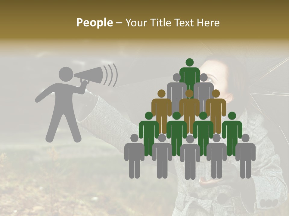 Green Nature Carrying PowerPoint Template