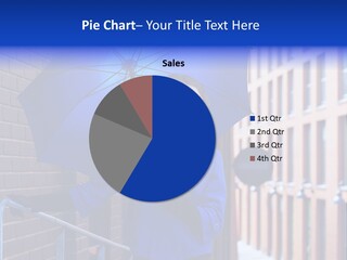 Retro Street Blue PowerPoint Template