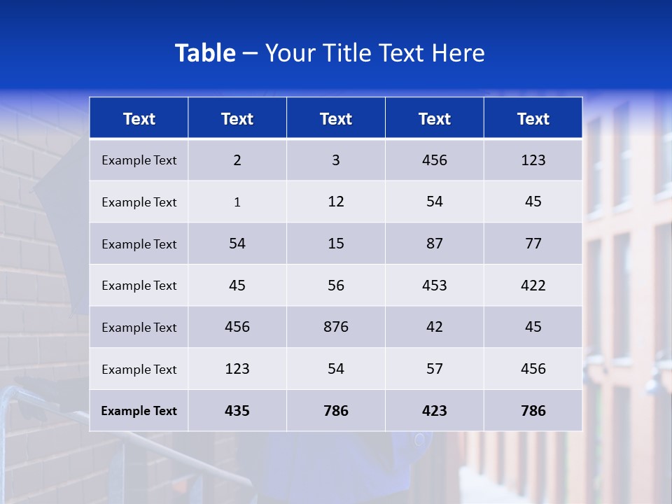Retro Street Blue PowerPoint Template