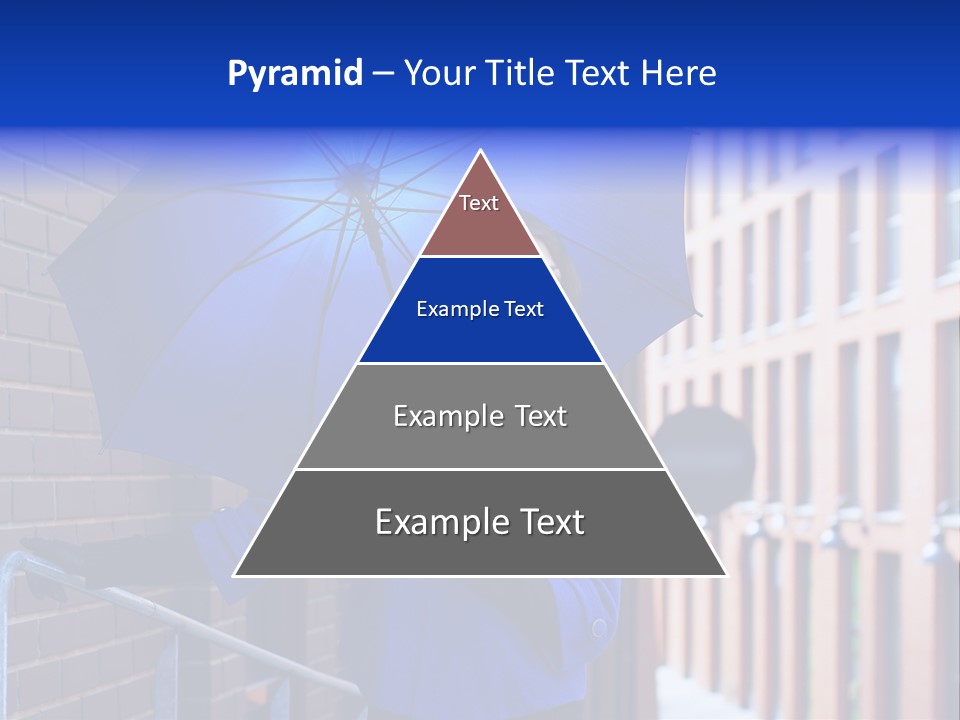 Retro Street Blue PowerPoint Template