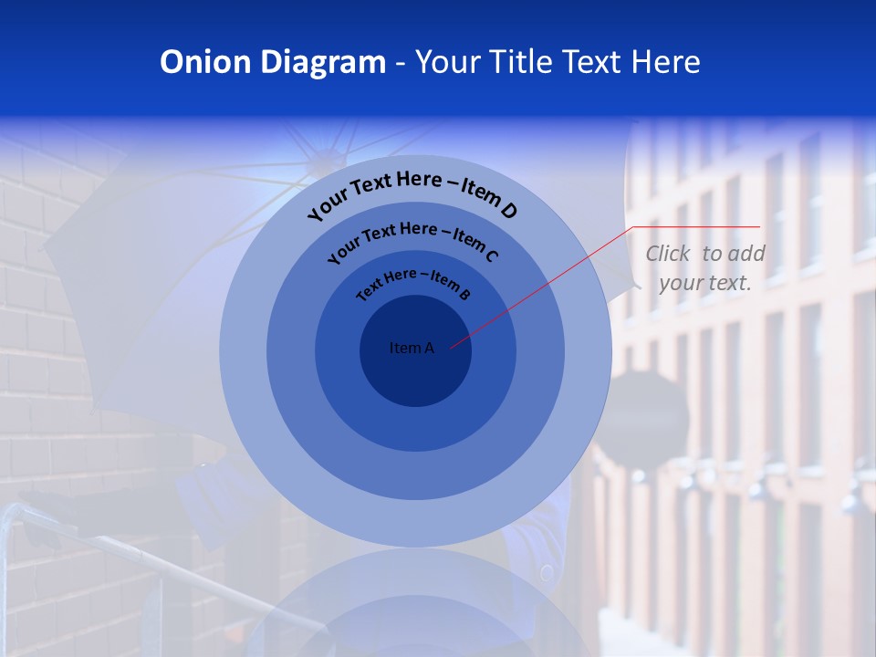 Retro Street Blue PowerPoint Template