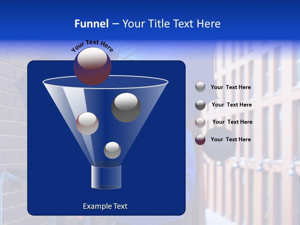 Retro Street Blue PowerPoint Template