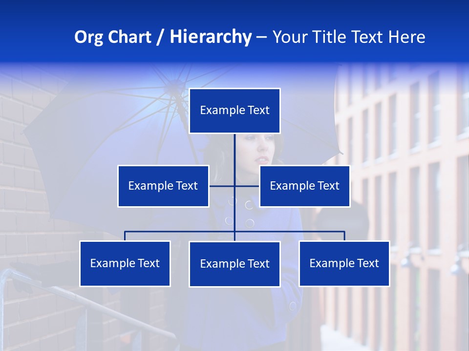 Retro Street Blue PowerPoint Template