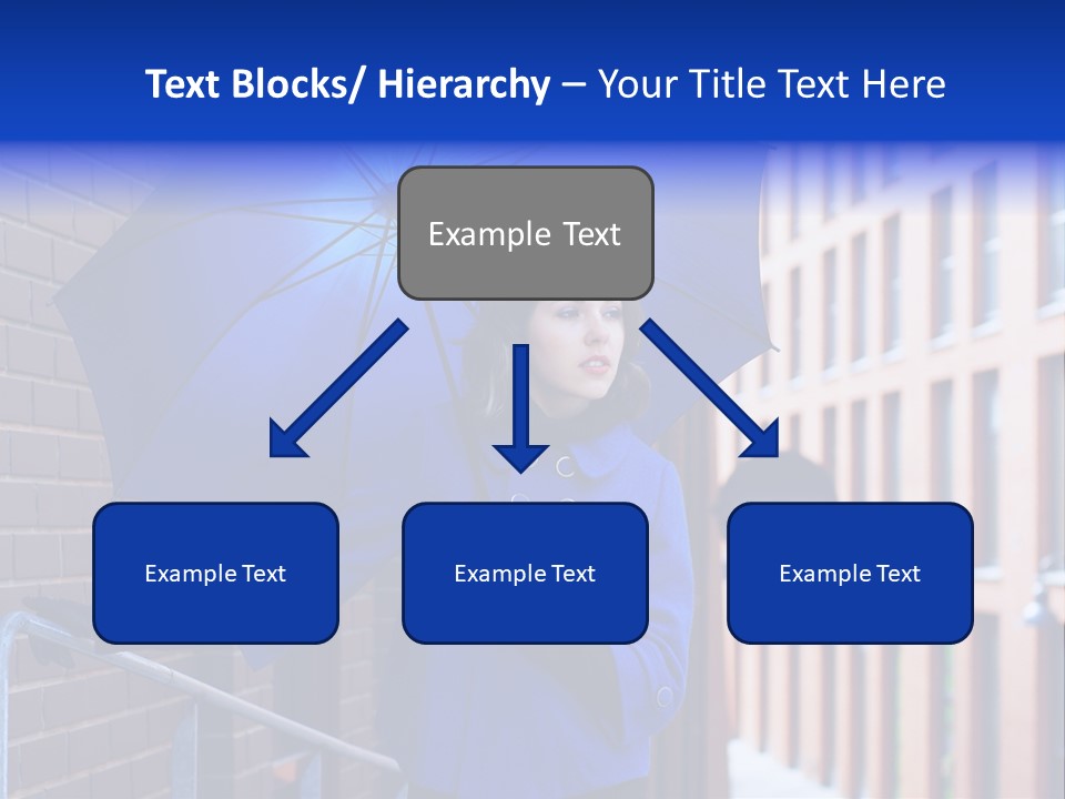 Retro Street Blue PowerPoint Template