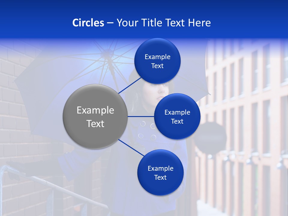 Retro Street Blue PowerPoint Template