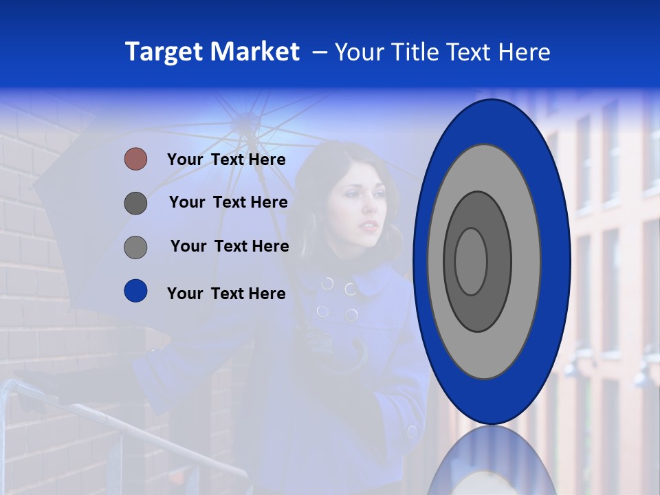 Retro Street Blue PowerPoint Template
