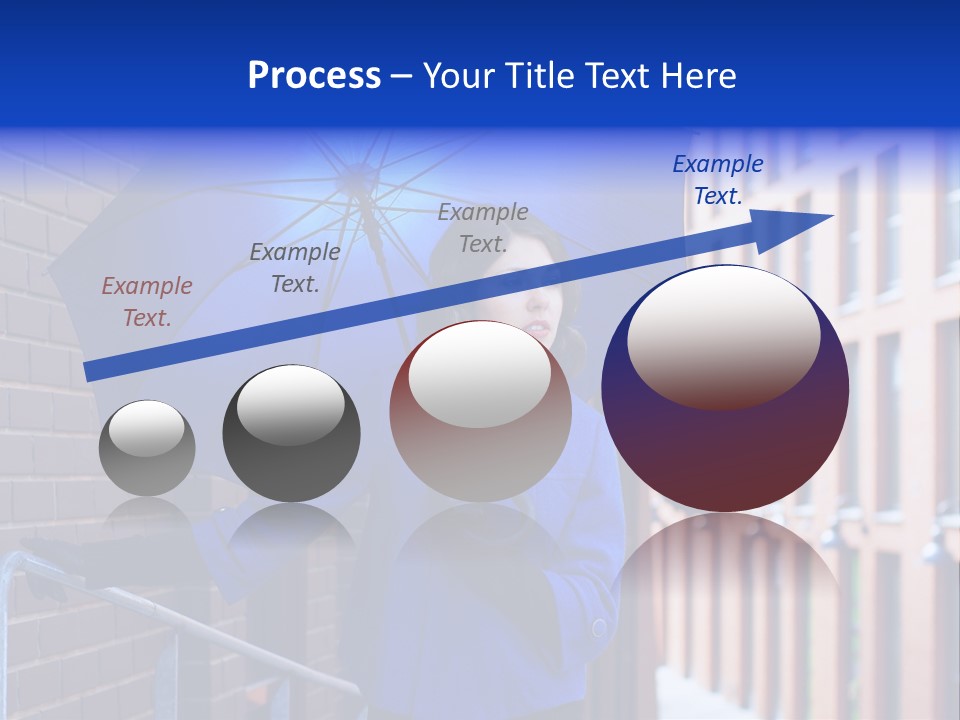 Retro Street Blue PowerPoint Template