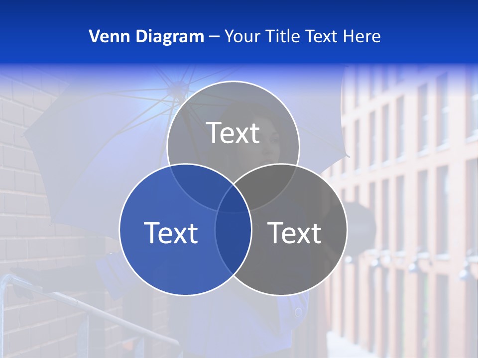 Retro Street Blue PowerPoint Template