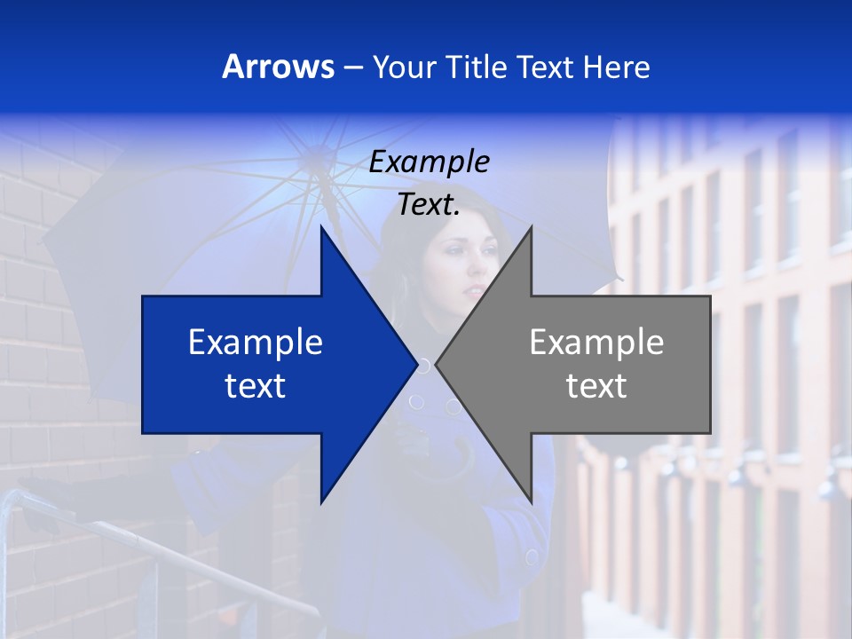 Retro Street Blue PowerPoint Template